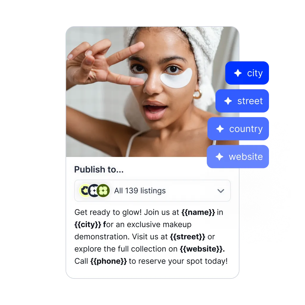 Smart parameters for local publishing
